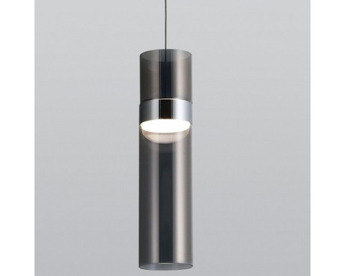 Подвесной светильник Eurosvet Lumen 50244/1 LED хром/дымчатый Подвесной светильник Eurosvet Lumen 50244/1 LED хром/дымчатый