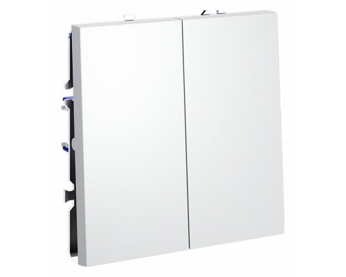 Выключатель двухклавишный без рамки Voltum S70 VLS020102 Выключатель двухклавишный без рамки Voltum S70 VLS020102