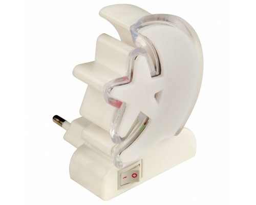 Ночник Uniel DTL-301 DTL-301-Месяц со звездочкой/RGB/4LED/0,5W Ночник Uniel DTL-301 DTL-301-Месяц со звездочкой/RGB/4LED/0,5W