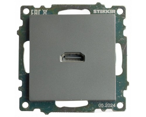 Розетка HDMI без рамки Stekker Катрин 50059 Розетка HDMI без рамки Stekker Катрин 50059