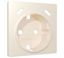 Накладка для розетки с заземлением и со шторками и 2хUSB type С Ambrella Volt ALFA AP3305