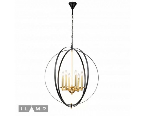 Подвесная люстра iLamp Element 9977-800 GL+BK Подвесная люстра iLamp Element 9977-800 GL+BK