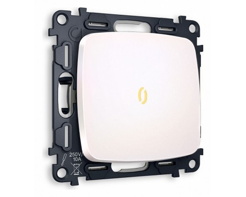 Выключатель проходной одноклавишный с подсветкой без рамки Ambrella Volt Quant MO202030