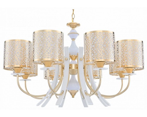 Подвесная люстра Arte Milano Florentia-6067 306067/8 Wh/Gd Подвесная люстра Arte Milano Florentia-6067 306067/8 Wh/Gd