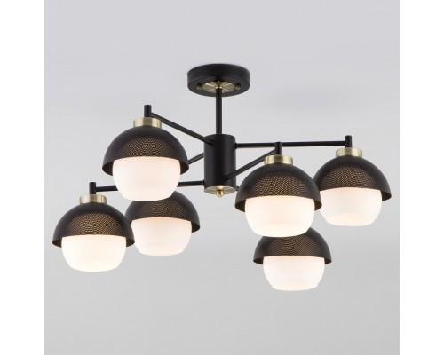Люстра на штанге Eurosvet Nocciola 70106/6 черный Люстра на штанге Eurosvet Nocciola 70106/6 черный