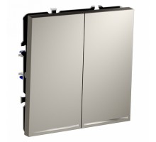 Выключатель двухклавишный с подсветкой без рамки Voltum S70 VLS020203