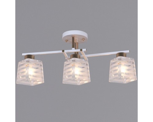 Люстра на штанге  09260-0.3-03 WH+FG