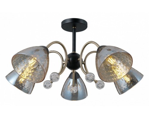 Люстра на штанге ILLUMICO IL0230-5CSQ-29 BK AB Люстра на штанге ILLUMICO IL0230-5CSQ-29 BK AB