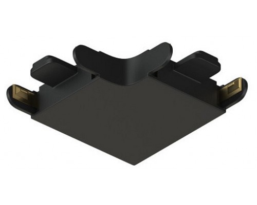 Соединитель угловой L-образный для треков накладных Denkirs AIR BASE TR5231-BK