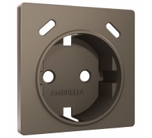Накладка для розетки с заземлением и со шторками и 2хUSB type С Ambrella Volt ALFA AP6405