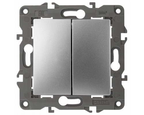 Переключатель перекрестный двухклавишный без рамки Эра Эра Elegance 14-1112-03