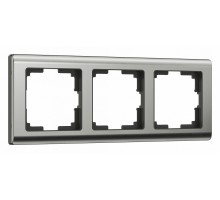 Рамка на 3 поста Werkel Metallic (глянцевый никель) W0031602