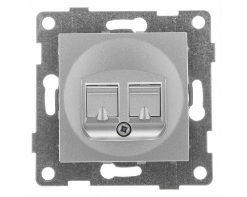 Розетка двойная RJ-12 и Ethernet RJ-45, без рамки Gusi Electric BRAVO С10КТ-004 Розетка двойная RJ-12 и Ethernet RJ-45, без рамки Gusi Electric BRAVO С10КТ-004