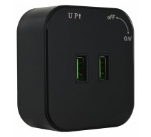 Розетка 2xUSB на треке Arte Milano Am-track-sockets 380022TS/USBx2 Black
