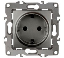 Розетка с заземлением, без рамки Эра Эра 12 12-2001-12