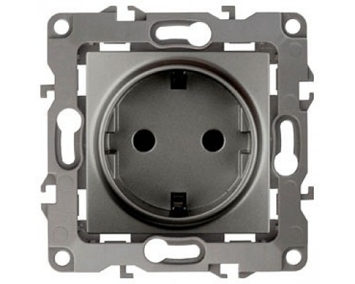 Розетка с заземлением, без рамки Эра Эра 12 12-2001-12