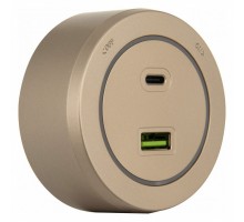 Розетка USB и type C на треке Arte Milano Am-track-sockets-39 399731TS/USB-Type-C Gold
