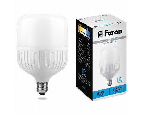 Лампа светодиодная Feron Saffit LB-65 E27 25Вт 6400K 25887 Лампа светодиодная Feron Saffit LB-65 E27 25Вт 6400K 25887