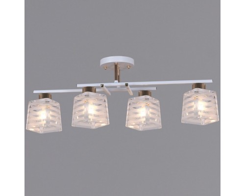 Люстра на штанге  09260-0.3-04 WH+FG