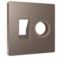 Накладка для ТВ-розетки и RJ-11 или RJ-45 Ambrella Volt ALFA AP6425