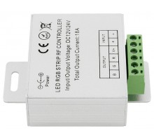 Контроллер-регулятор цвета RGB с пультом ДУ SWG RF RGB RF-RGB-S-18A-WH1