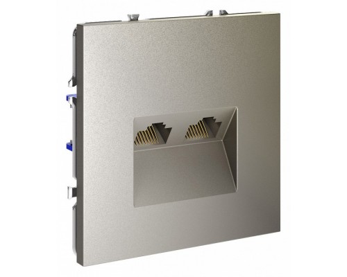 Розетка двойная Ethernet RJ-45 без рамки Voltum S70 VLS060204 Розетка двойная Ethernet RJ-45 без рамки Voltum S70 VLS060204