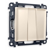 Выключатель трехклавишный без рамки Ambrella Volt Quant MA325010