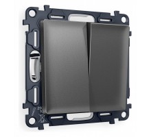 Выключатель проходной двухклавишный Ambrella Volt Quant MA653020