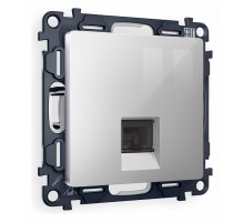 Розетка телефонная RJ-11 со штрокой, без рамки Ambrella Volt Quant MA412030