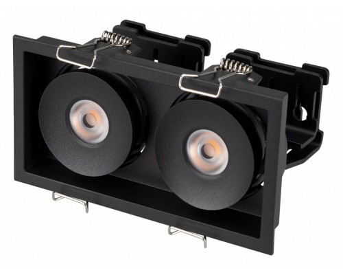 Встраиваемый светильник Arlight CL-SIMPLE-S148x80-2x9W Warm3000 (BK, 45 deg) 028151 Встраиваемый светильник Arlight CL-SIMPLE-S148x80-2x9W Warm3000 (BK, 45 deg) 028151