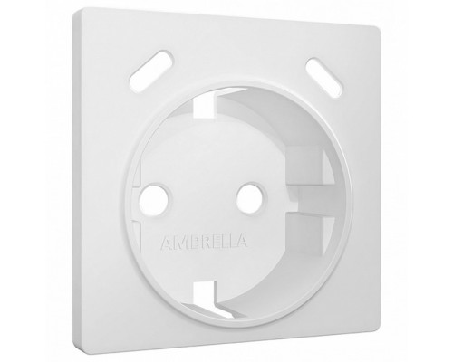 Накладка для розетки с заземлением и со шторками и 2хUSB type С Ambrella Volt ALFA AP1305