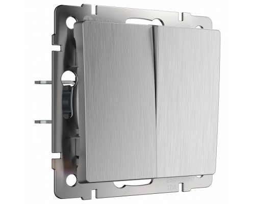 Выключатель двухклавишный без рамки Werkel W111 1 W1120009 Выключатель двухклавишный без рамки Werkel W111 1 W1120009