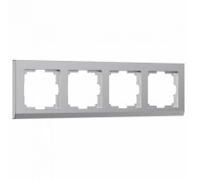 Рамка на 4 поста Werkel Stark (серебряный) W0041806