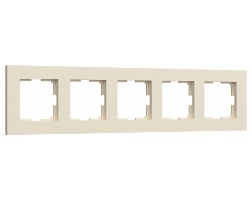 Рамка на 5 постов Werkel Slab айвори софт W0052962