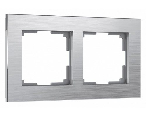 Рамка на 2 поста Werkel Aluminium (алюминий) W0021706 Рамка на 2 поста Werkel Aluminium (алюминий) W0021706