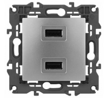 Розетка 2хUSB type A без рамки Эра Эра Elegance 14-4110-03