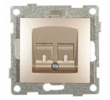 Розетка телефонная RJ-12 без рамки Gusi Electric BRAVO С10Т1-027