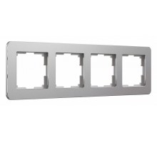 Рамка на 4 поста Werkel Platinum (алюминий) W0042606