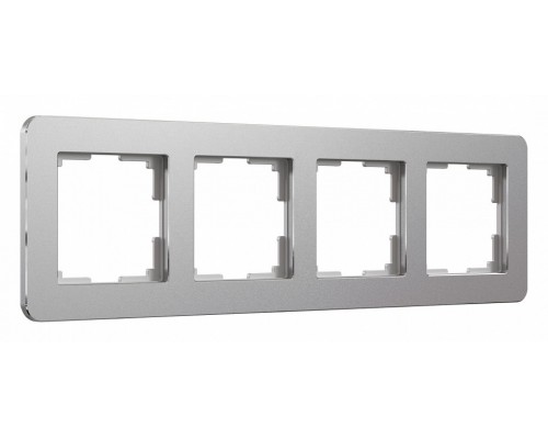 Рамка на 4 поста Werkel Platinum (алюминий) W0042606