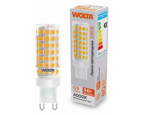 Лампа светодиодная Wolta G9 9Вт 4000K WSTD-JCD-9W4KG9-C Лампа светодиодная Wolta G9 9Вт 4000K WSTD-JCD-9W4KG9-C