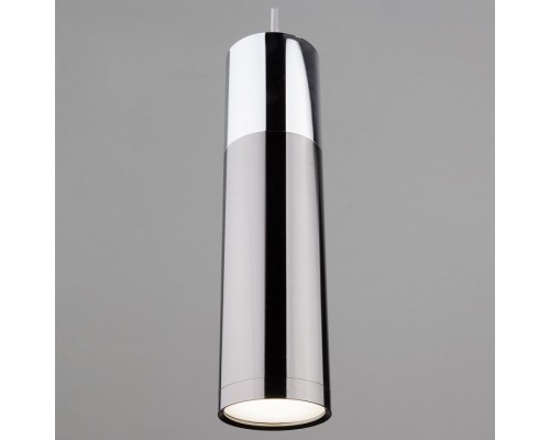 Подвесной светильник Eurosvet Double Topper 50135/1 LED хром/черный жемчуг 12W Подвесной светильник Eurosvet Double Topper 50135/1 LED хром/черный жемчуг 12W