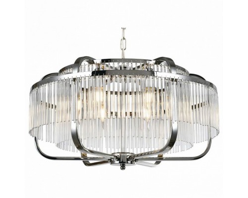 Подвесная люстра iLamp Qeens P9574-6 CR+CL Подвесная люстра iLamp Qeens P9574-6 CR+CL