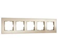 Рамка на 5 постов Werkel Senso шампань soft-touch W0053111