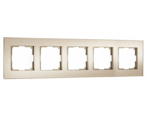 Рамка на 5 постов Werkel Senso шампань soft-touch W0053111