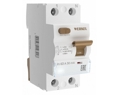 Устройство защитного отключения 1P Werkel Устройства защитного отключения W912P636 Устройство защитного отключения 1P Werkel Устройства защитного отключения W912P636