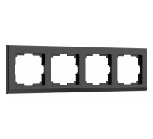 Рамка на 4 поста Werkel Stark (черный) W0041808