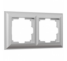 Рамка на 2 поста Werkel Fiore (серебряный) W0022206