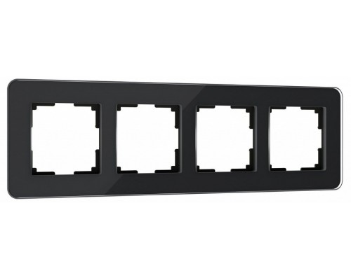 Рамка на 4 поста Werkel Elite (черный, стекло) W0042448 Рамка на 4 поста Werkel Elite (черный, стекло) W0042448