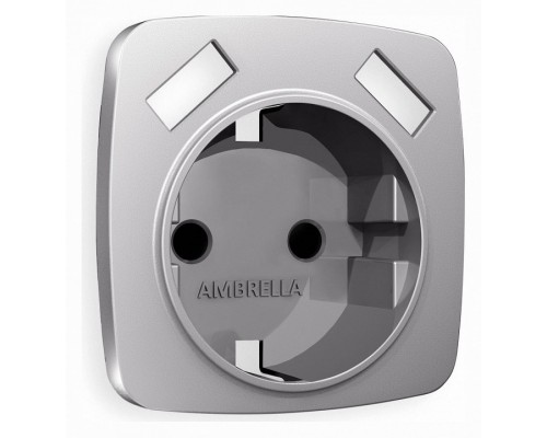 Накладка для розетки с заземлением и со шторками и 2хUSB type A Ambrella Volt Quant OP5090 Накладка для розетки с заземлением и со шторками и 2хUSB type A Ambrella Volt Quant OP5090