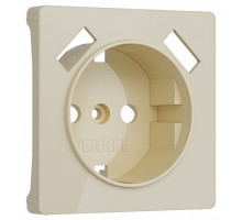 Накладка для розетки с заземлением и 2хUSB Werkel айвори акрил W1179543